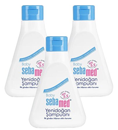 Sebamed Bebe Yenidoğan Şampuanı 250 ml x 3 Adet