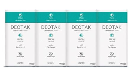 Deotak Krem Deodorant Fresh 35 ml x 4 Adet