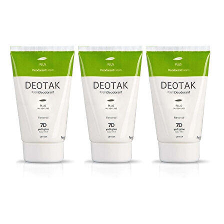 Deotak Krem Deodorant Plus 35 ml x 3 Adet