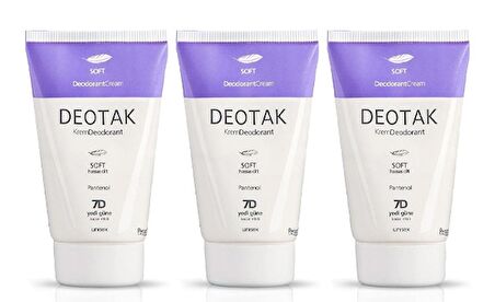 Deotak Krem Deodorant Soft 35 ml x 3 Adet