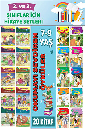 2.ve 3.Sınıflar İçin Okuma Alışkanlığı Kazandıran Mükemmel 20 li  Hikaye Seti 3