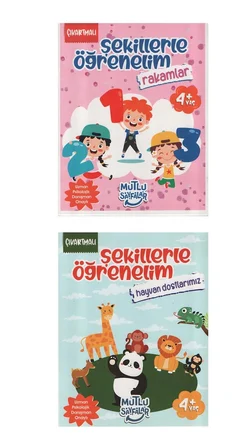 Şekillerle Öğrenelim Hayvan Dostlarımız-Rakamlar Çıkartmalı