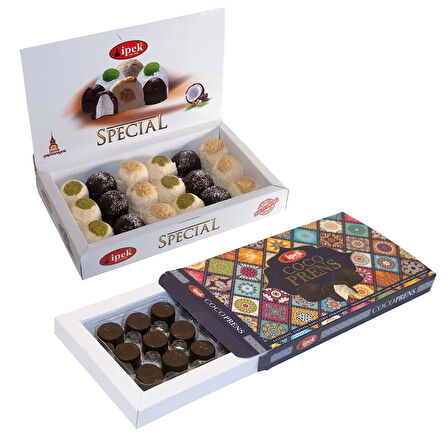 İpek Pişmaniye Çikolatalı Pişmaniye Coco Prens 18'li + Special 425 gr 2 li Set