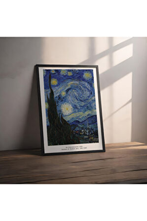 Dekoratif Çerçevesiz Poster Yıldızlı Geceler Vincent van Gogh