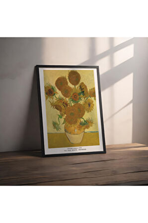 Dekoratif Çerçevesiz Poster Ayçiçekleri Vincent van Gogh