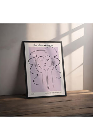 Dekoratif Çerçevesiz Poster Persian Woman Soyut Çerçevesiz Tablo