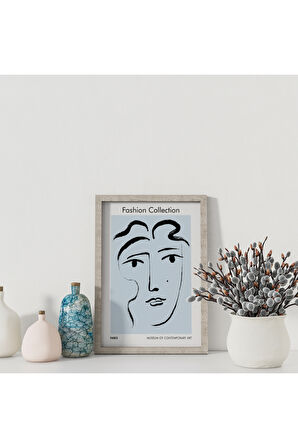 Dekoratif Çerçevesiz Poster  Fashion Collection su Soyut Çerçevesiz Tablo