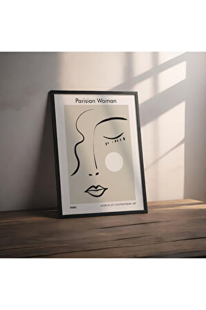 Dekoratif Çerçevesiz Poster Persian Woman su Soyut Çerçevesiz Tablo