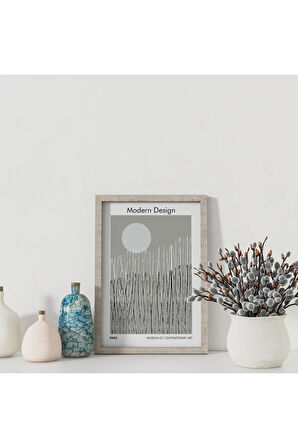 Dekoratif Çerçevesiz Poster Modern Design Çizgi  Soyut Çerçevesiz Tablo