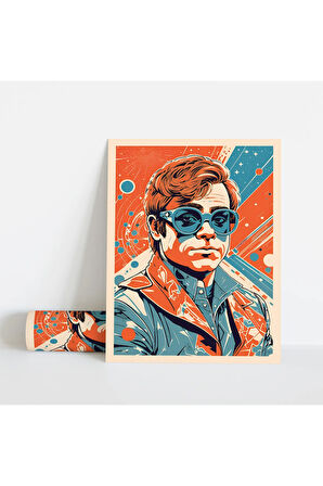 Dekoratif Çerçevesiz Poster Pop Art Adam Çerçevesiz Tablo