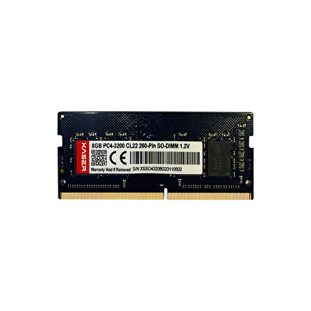 Xaser XS32S22S8/8 8GB DDR4 3200MHz CL22 Notebook Ram