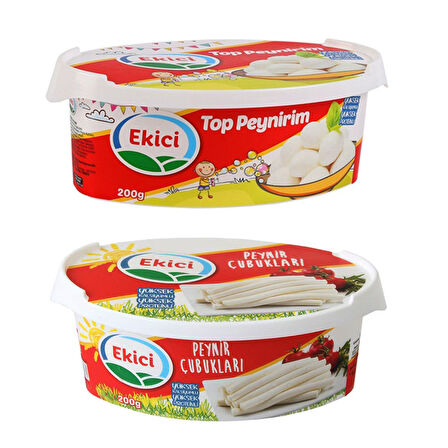 Ekici Top Peynirim 200 gr + Peynir Çubukları 200 gr 2 li Set