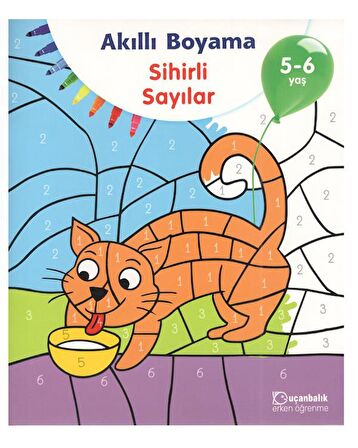 5-6 Yaş Akıllı Boyama Kitap Seti 3 Kitap Uçanbalık Yayınları