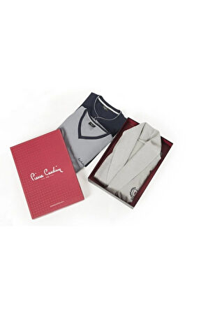 Erkek Çeyizlik Triko Ropdöşambır Ve Pijama 5'li Set Takım