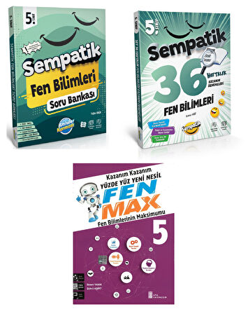 5.Sınıf Sempatik Fen Bilimleri Soru Bankası +36 Haftalık Kazanım Denemeleri (Hediyeli)