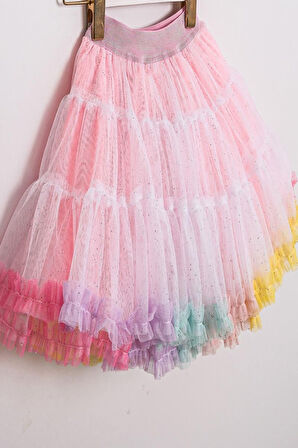 Kız Çocuk Renkli Tütü Etek