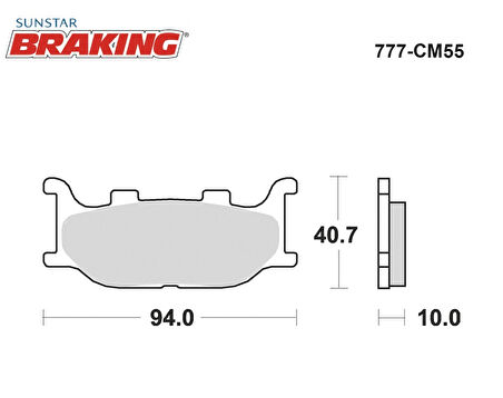 SİNTERLİ ÖN FREN BALATASI / YAMAHA / XVS MIDNIGHT STAR / 1300cc / ÖN İKİ TAKIM KULLANIR / 2007-2008-2009-2010-2011-2012-2013-2014-2015