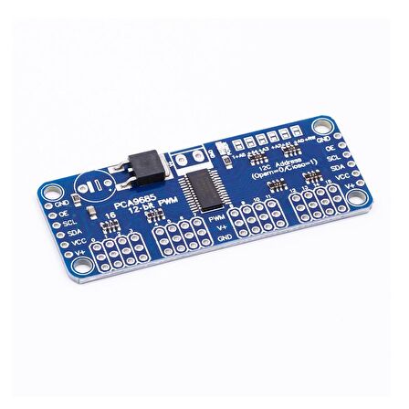 DIY KIT 16 Kanal 12 bit PWM I2C Haberleşmeli Servo Sürücü - PCA9685