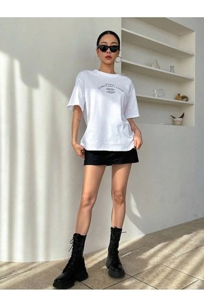 Unisex Clarıty And Candor Baskılı Tasarım Tshirt