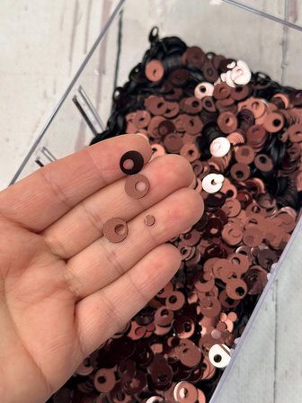 10 mm (1 cm) Pul Çanta, Supla, Patik Pulu 25 gr 22 Kahverengi