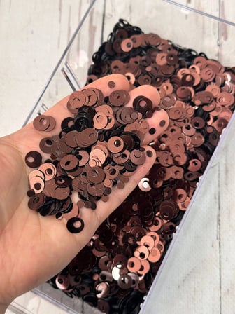 10 mm (1 cm) Pul Çanta, Supla, Patik Pulu 25 gr 22 Kahverengi