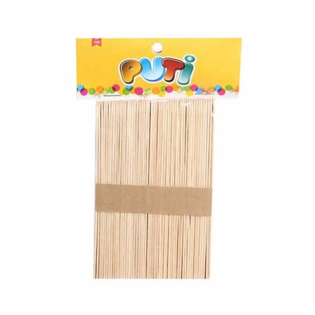 Puti Ahşap Büyük Çubuk Natural 50 Li 4612 (12 Paket)