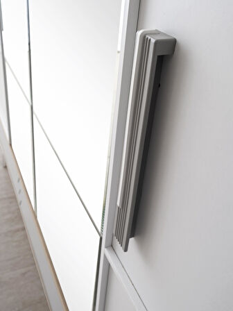 Asil 4 Kapaklı Aynalı Elbise Dolabı Gardrop 180x51x200cm