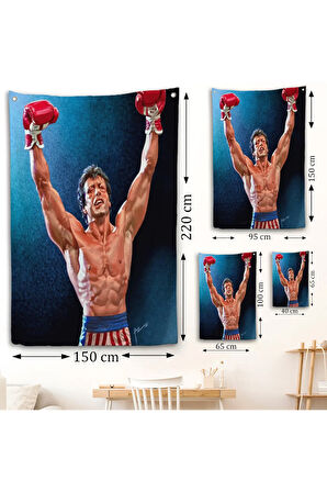 Sylvester Stallone Rocky Duvar Örtüsü-7782