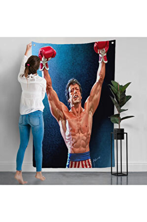 Sylvester Stallone Rocky Duvar Örtüsü-7782