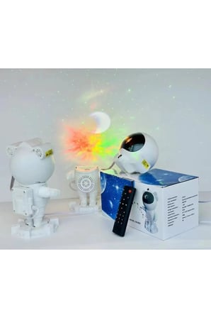Gökyüzü Gece Lambası Zamanlama Kumandalı Astronot Robot Tasarım Bluetooth Hoparlör