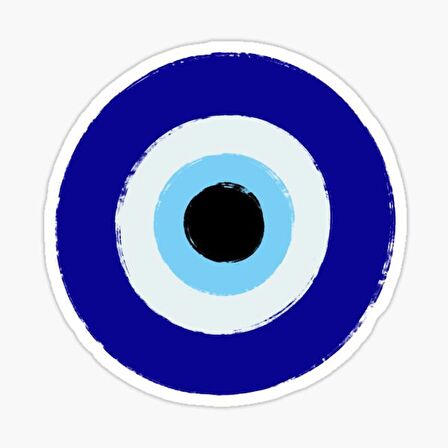 18 CM Nazar Boncuğu Sticker Duvar Etiket Araba Yapıştırma M8