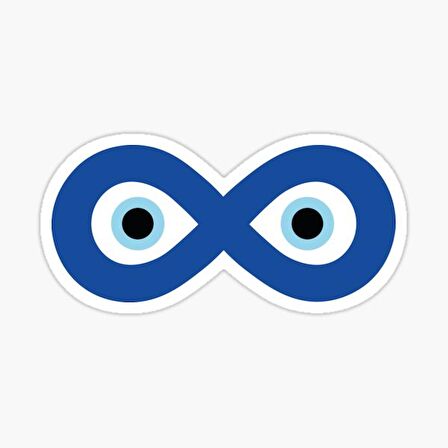 18 CM Nazar Boncuğu Sticker Duvar Etiket Araba Yapıştırma M14