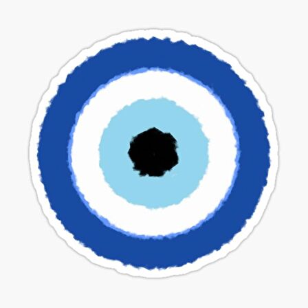 18cm Nazar Boncuğu Sticker Araba Duvar  Yapıştırma Etiket FF9