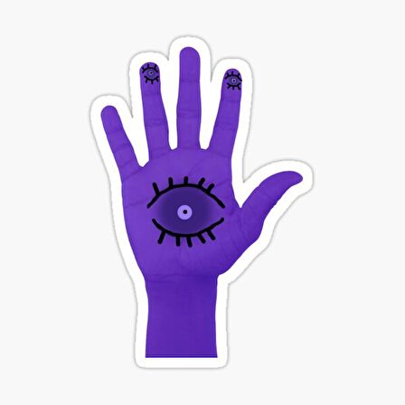 18cm Nazar Boncuğu Sticker Araba Duvar  Yapıştırma Etiket Mf9