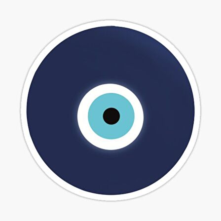 18cm Nazar Boncuğu Sticker Araba Duvar  Yapıştırma Etiket Mf19