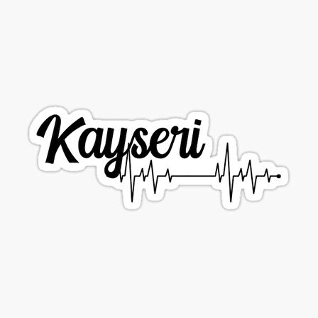 38 Kayseri Nabız Sticker Araba Etiket 19cm