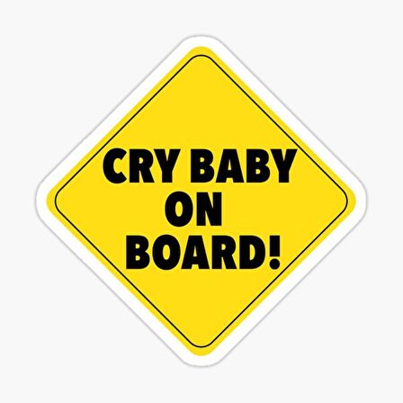 Arabada Ağlayan Bebek Var Etiket 19CM md20