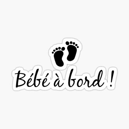 Arabada bebek var Baby On Board Sticker Etiket 19CM md4