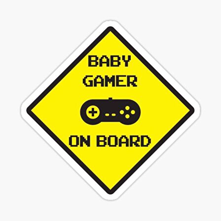 Arabada bebek var Baby On Board Sticker Etiket 19CM md18