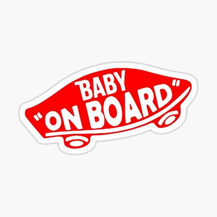 Arabada bebek var Baby On Board Sticker Yapıştırma 19CM md5