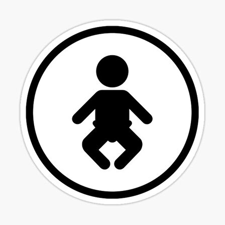 Arabada Bebek Var Sticker oto Yapıştırma Etiket 18cm MD2