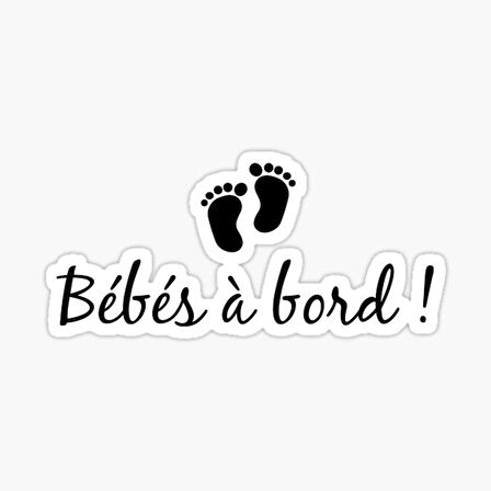 Baby in Board Arabada Bebek Var Sticker Yapıştırma 18cm mm2