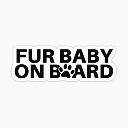 Baby On Board Arabada bebek var Oto Sticker Etiket 19CM md5