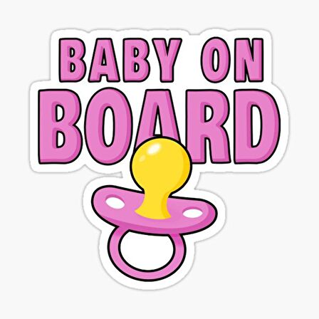 Baby On Board Arabada bebek var Oto Sticker Etiket 19CM md20