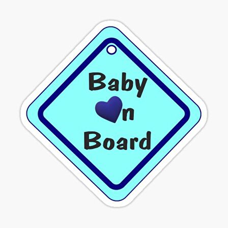 Baby On Board Arabada bebek var Sticker Etiket 19CM md2