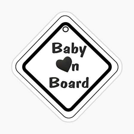 Baby On Board Arabada bebek var Sticker Etiket 19CM md8