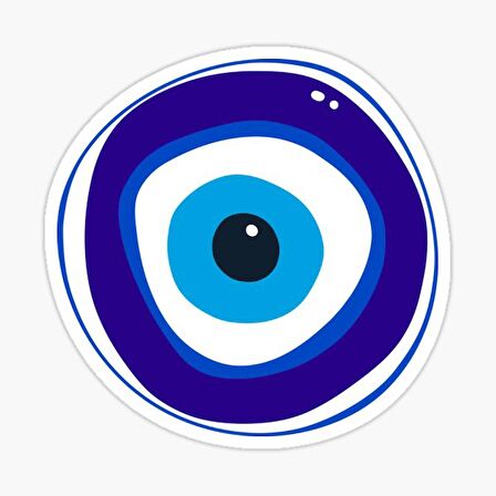 Nazar Araba Leptop Duvar ve Cam Yüzeyine Uygun 17cm md9