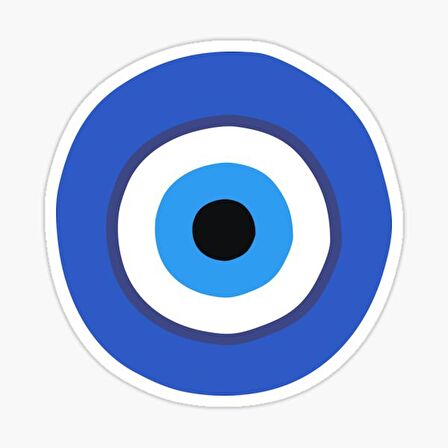 Nazar Boncuğu Sticker Araba 18cm Yapıştırma Etiket MD5