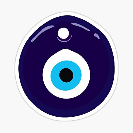 Nazar Boncuğu Sticker Araba 18cm Yapıştırma Etiket MD6