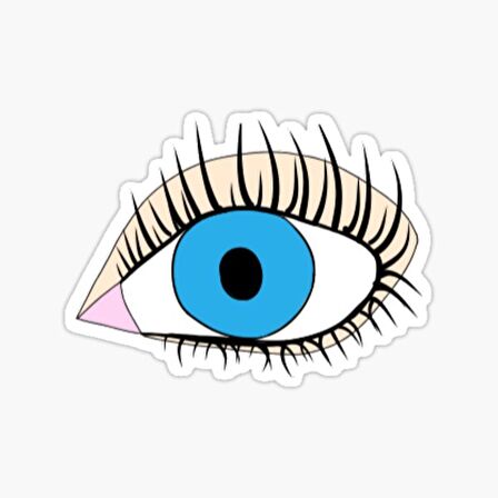 Nazar Boncuğu Sticker Araba 18cm Yapıştırma Etiket MD7